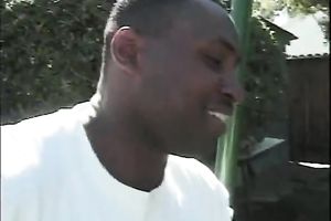 Hunky dark man doesn't mind if that babe has some fur on her vagina