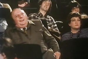 Redhead pale skin bimbo blowing weenie in front of the public