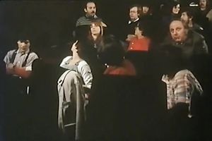 Redhead pale skin bimbo blowing weenie in front of the public