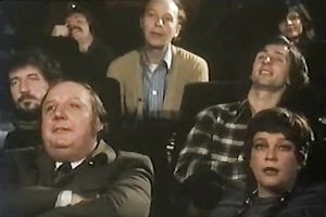 Redhead pale skin bimbo blowing weenie in front of the public