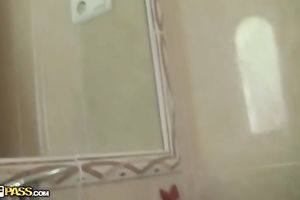 Shy and hawt brunette hair legal age teenager sweetheart sucks a lengthy dong of her boyfriend