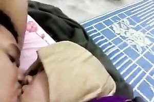 Awesome non-professional sex vid of Malay pair having a valuable foreplay