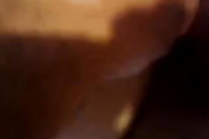 My obese gracious amateur wife receives facefucked in POV movie scene