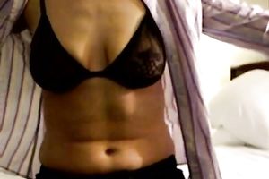 Cute non-professional white slutty wife flashes her pointer sisters and twat on web camera