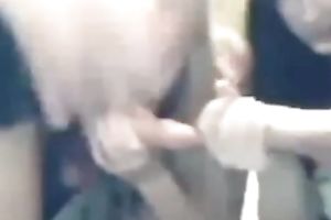 Two amateur cam honeys play with large rods teasing me