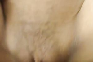Asian non-professional emotional dark brown acquires her soaked taut wet crack poked mish