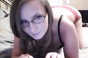 Short haired nerdy sweetheart with priceless bra buddies posed all exposed for my friend