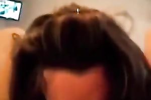 Wondrous oral-sex performed by rod hungry dilettante brunette wifey