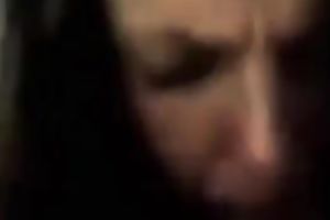 Wondrous oral-sex performed by rod hungry dilettante brunette wifey