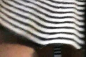 Spying on one cute Russian chick's upskirt at the bus