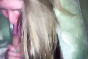 Passionate colleague sucks my weiner after a party