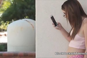 Hot merry teen rides a BBC