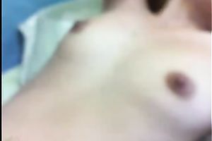 Lewd and perverted dark brown girlie flashed her valuable hairless fur pie for me