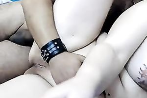 Pallid a bit plump masked hottie was pounded in spoon position