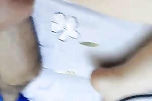 Pallid a bit plump masked hottie was pounded in spoon position