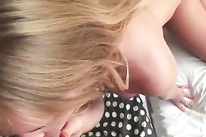 Light haired natural skinny cheating wife was engulfing my ramrod perfectly fine