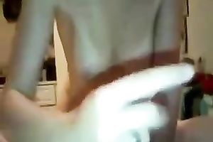 Captivating dark brown girlfriend engulfing my shlong balls deep