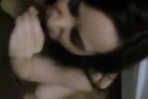 Next-door hussy sucks my BBC previous to taking it in her cunt