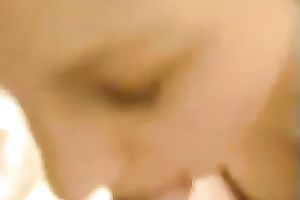 Blonde seductress giving great oral in dilettante POV movie scene