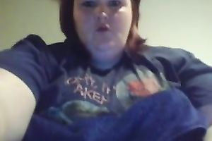 Disgusting short-haired big beautiful woman plays with her tits and naughty pussy