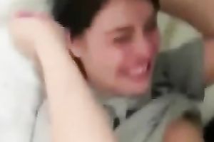 Cute and hawt legal age teenager licking my friend's cookie in dilettante clip