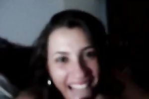 Girlfriend is in a playful mood and hungry for creamy semen