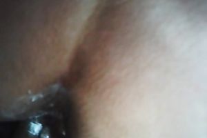 Anal sex receives my white bitch so soaked and this babe can't live without sex from behind