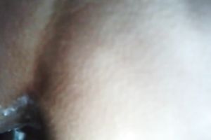 Anal sex receives my white bitch so soaked and this babe can't live without sex from behind