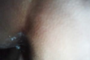Anal sex receives my white bitch so soaked and this babe can't live without sex from behind