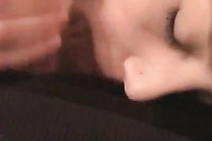 Attractive golden-haired bae engulfing my jock deepthroat in POV