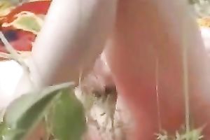 This barefaced babe just can't live without masturbating outdoors