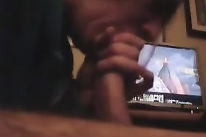 My light haired MILFie neighbour gives me a quite admirable oral stimulation