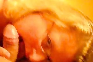 Mature and breasty Freanch blondie giving me worthwhile head