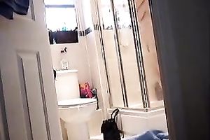 My kinky ally filmed his own mother in the shower