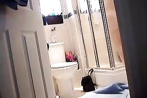 My kinky ally filmed his own mother in the shower