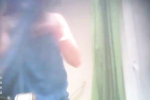 Spy web camera clip of all natural pale brunette hair Married slut of my buddy taking a shower