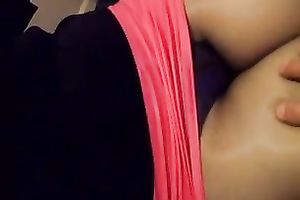 My concupiscent and kinki girlfriend with fine body acquires touched by me