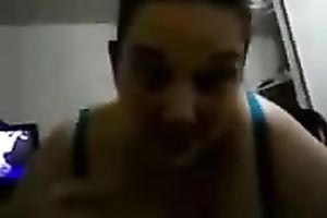 Chubby fuck ally blows my ramrod in my bedroom on livecam