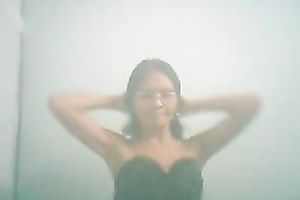 Indian brunette hair slutwife was posing in her dark corset and that babe looked wankable