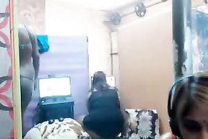 Lovely Indian call cuties chatting and posing on livecam