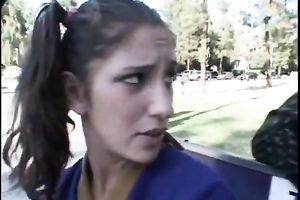 Kinky and horny playgirl love to acquire her tight and all juicy snatch team-fucked hard by her fresh ally