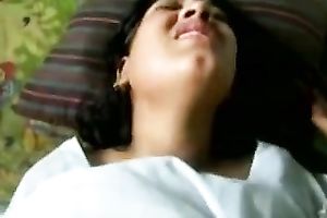 Too emotional and lewd brunette from India was screwed missionary style