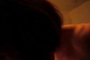 Handjob and oral stimulation for my BBC by friend's cute redhead GF