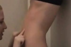 Me and my lovely light-haired girlfriend have enjoyment on webcam