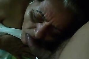 Indian grandma happily blows rod of her youthful paramour