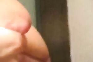 Sizzling blonde hottie squeezes her merry marangos seducing me