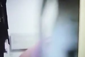 Palatable dark brown legal age teenager fingers her bald cunny for me