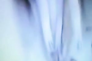 Palatable dark brown legal age teenager fingers her bald cunny for me