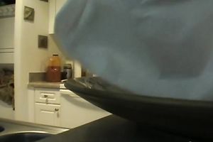 Cute uncomplaining beauty eagerly blows large chunky shlong on web camera