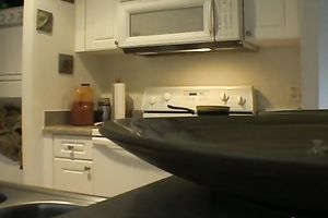 Cute uncomplaining beauty eagerly blows large chunky shlong on web camera